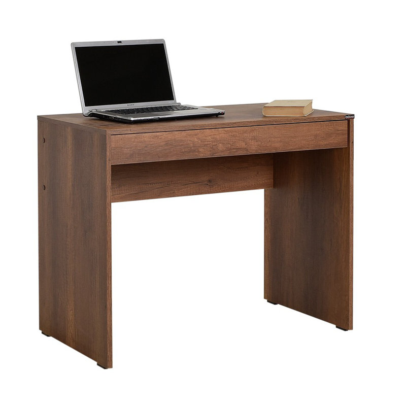 Modern Study Desk, Oslo & Walnut Colors, 35.4 x 29.5 x 21.7 inches | 100% Melamine Coated Particle Board, Thickness: 0.6 inches | Stylish & Functional Design for Home Office, Durable & Easy to Clean