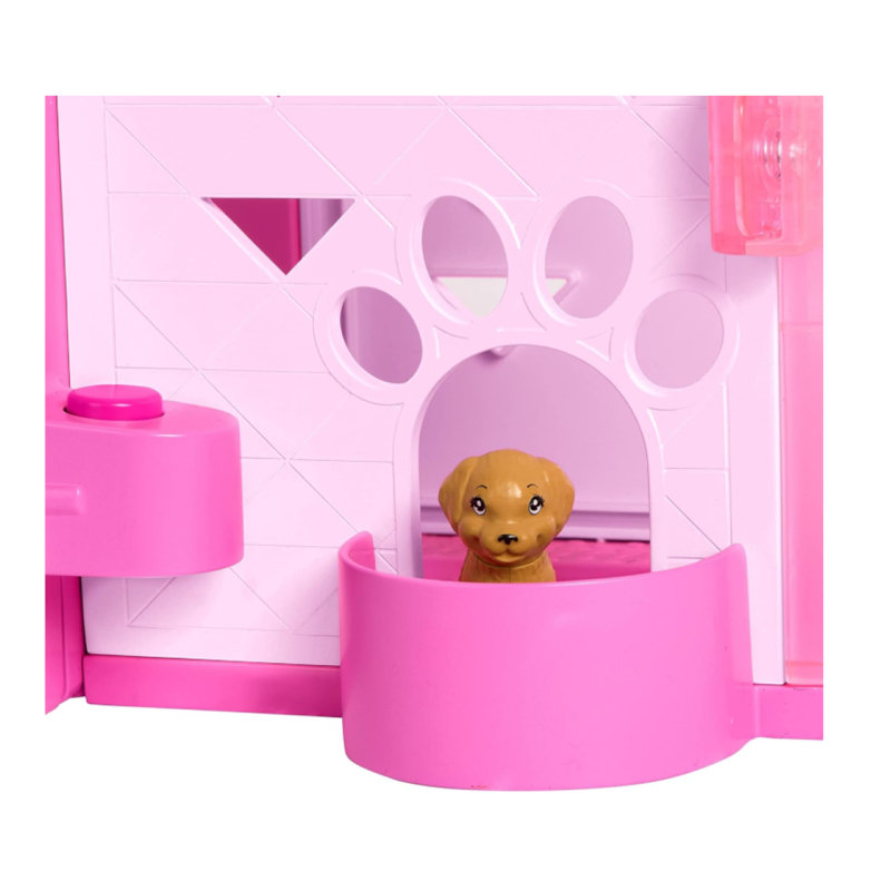 Barbie Dreamhouse, Pool Party Doll House With 75+ Pieces And 3-story Slide, House Playset, Pet Elevator And Puppy Play Areas