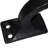Black Wrought Iron Cabinet Handle 6" L Rust Resistant with Hardware