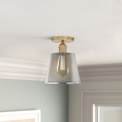 Annette Glass Semi Flush Mount