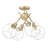 Manderly Glass Semi Flush Mount-95376511