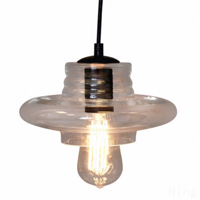 Industrial Pendant With Clear Glass By Lumisource