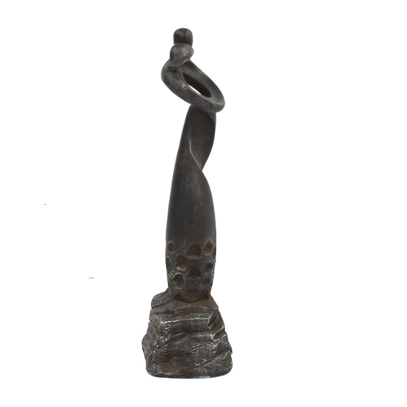 Sonnenberg Weather Resistant Plastic Garden Statue, Ebony