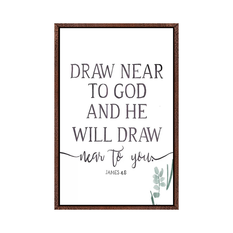Will Draw by On Rei - Print on Canvas, 101.6cm H x 66.04cm W x 3.81cm D, Classic Brown Wood Framed