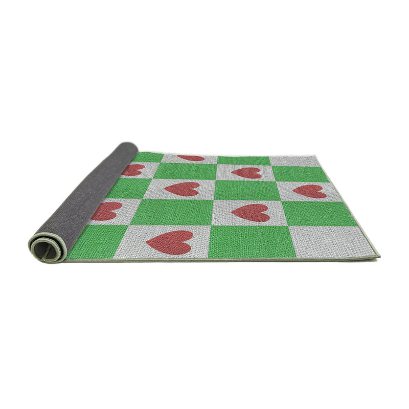 Tapis vert / rouge Antonnia, Rond 8 pi