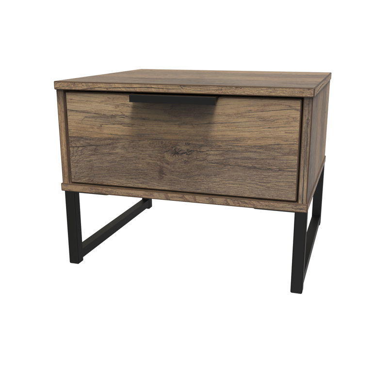 45cm W Manufactured Wood Bedside Table