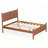 PU Leather Platform Upholstered  Bed