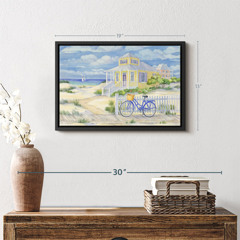 Plage "Beach cruiser II", art mural, H 13 po x l 19 po