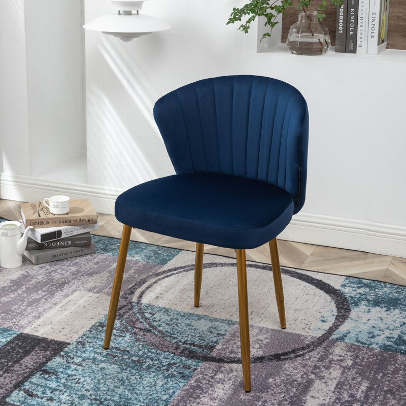 Rawl Upholstered Accent Chair, Ocean Blue Polyester