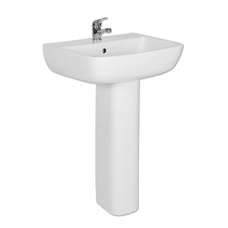 Belfry Bathroom Regena 520mm L x 425mm W White Ceramic Rectangular Sink