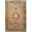 Tapis jaune tissé à motifs traditionnels-399718229