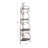 Odine Corner Shelf, Elegant Four-Tier Durable Antique Iron Frame Shelve, 59.8''H X 12.6''W X 12.6''D-1694136731