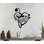 Art mural en métal avec notes de métal et cœur, "Quand les mots échouent, musique parle"