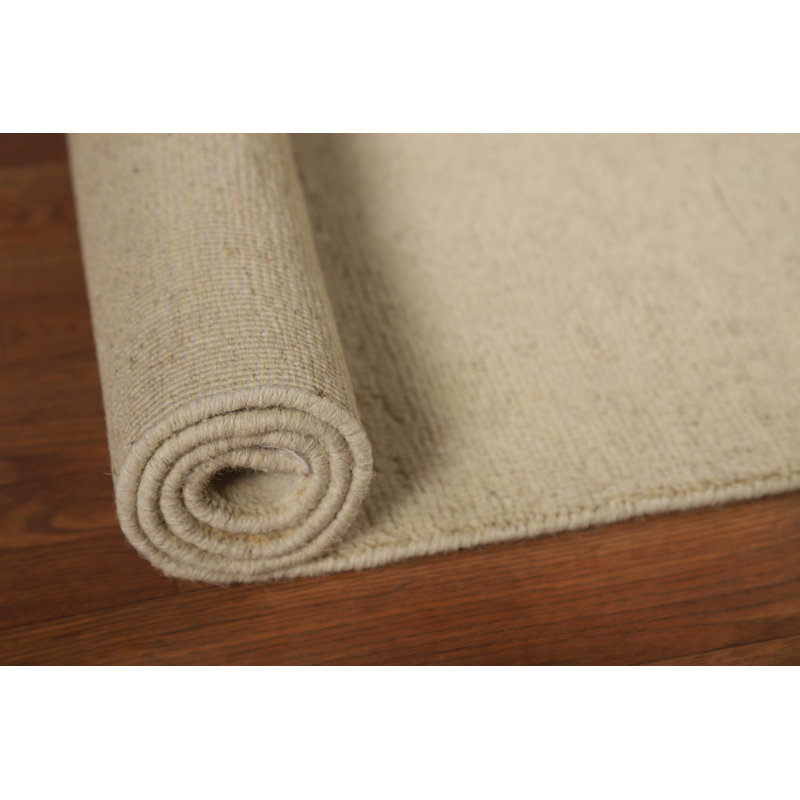 Tapis de vestibule ivoire moderne Gabbeh 3 x 4