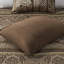 Courtepointe pour lit double / grand lit - qualité brun / or, motifs de feuilles, accents dorés, coussins décoratifs inclus et détails, pops, literie polyvalente-121318640