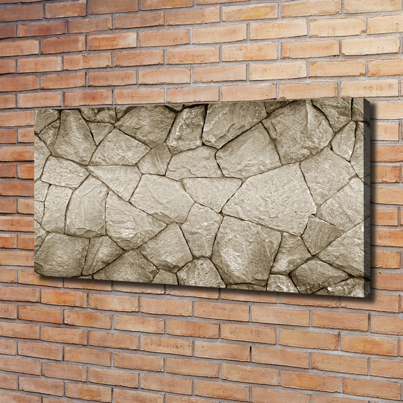 Stone Wall - No Frame Print on Canvas