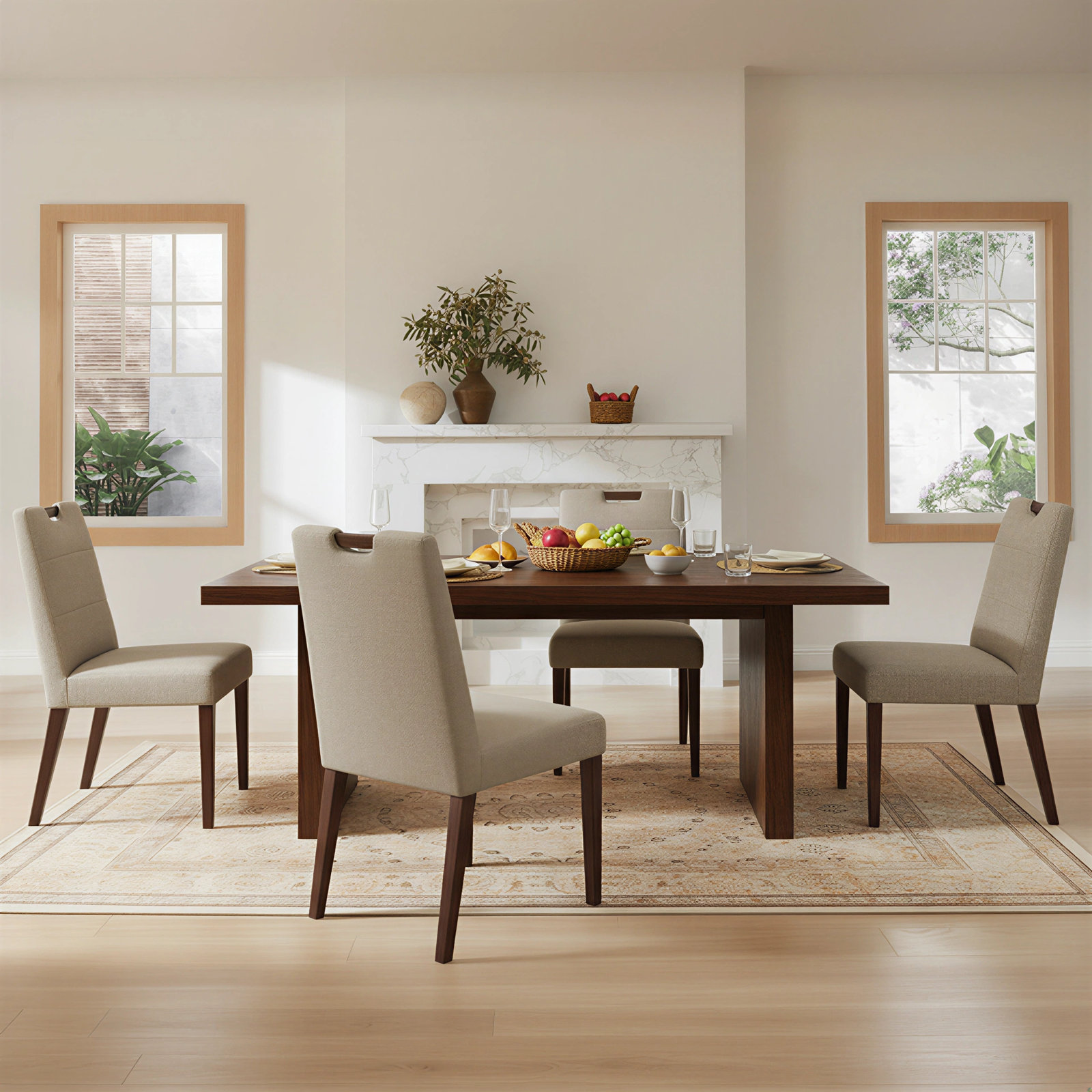 Sylvan Linen Parsons Dining Chair, Effie Flax Performance Linen