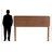 Sydney mid-century modern Queen Size Headboard in Ash Walnut, 58.16'' H X 62.27'' W X 1.47'' D-268303505