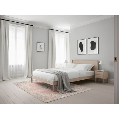 Tapis oriental orange / gris