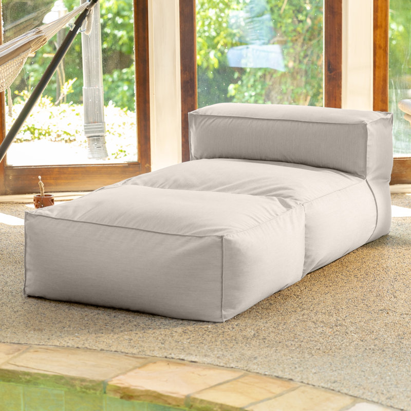 Mariabelen Outdoor Chaise Lounge, Silver