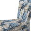 Misty Whispers Moody Patterns - Chaise d'appoint rembourrée de style campagnard, fauteuil d'appoint bleu