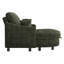 Chaise longue surdimensionnée en velours côtelé avec dossier réglable et repose-pieds avec rangement-128488266