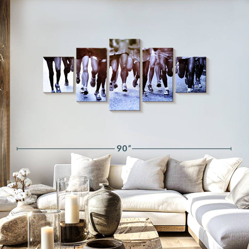 Marathon Jogging, 30" H x 68" W