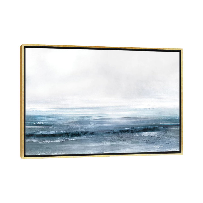 Impression, "Dreams" par Dan Hobday, Pas de tapis, H 26 po x l 40 po x 1,5 po, Toile encadrée d'or