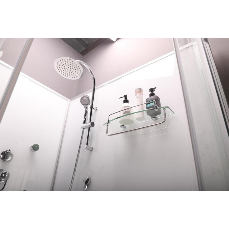 Vidalux Hydro SS712 Left White Shower Cabin 1200 x 800