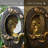 Floor Buddha Statue Resin With Waterfalls With LED Light And Auto Pump