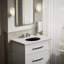 Caxton® Vitreous China Oval Undermount Bathroom Sink with Overflow-43100386