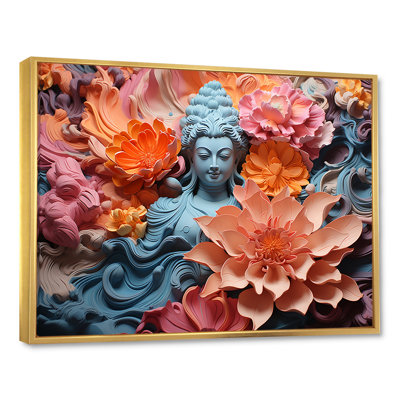 Blooming Buddhism Statue I - Buddhism Wall Decor