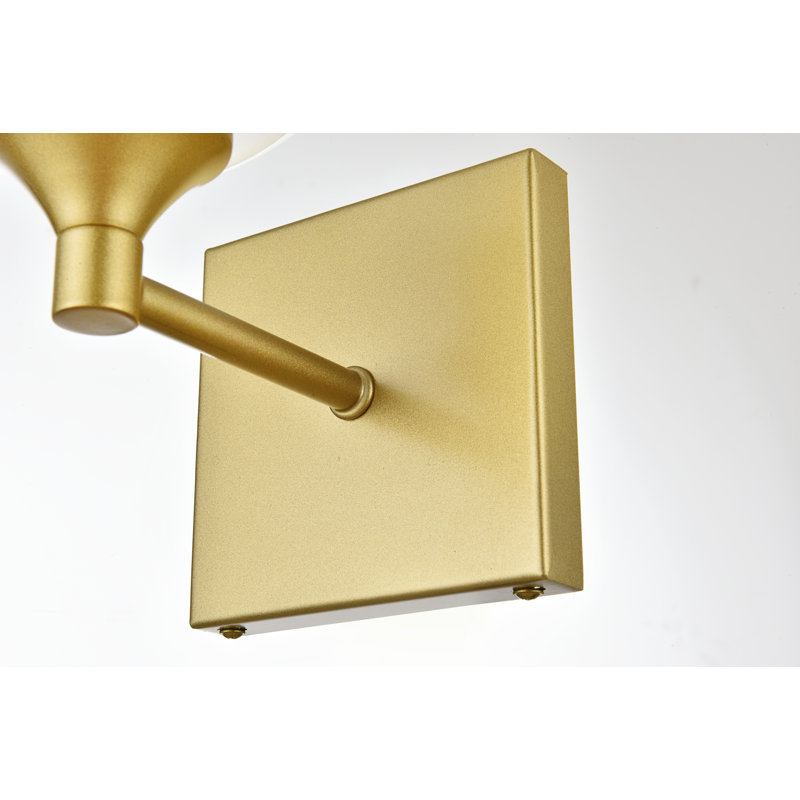Lumière de meuble-lavabo à intensité variable, Laiton, 3 Lights, H 9 po x l 25 po x P 25 po