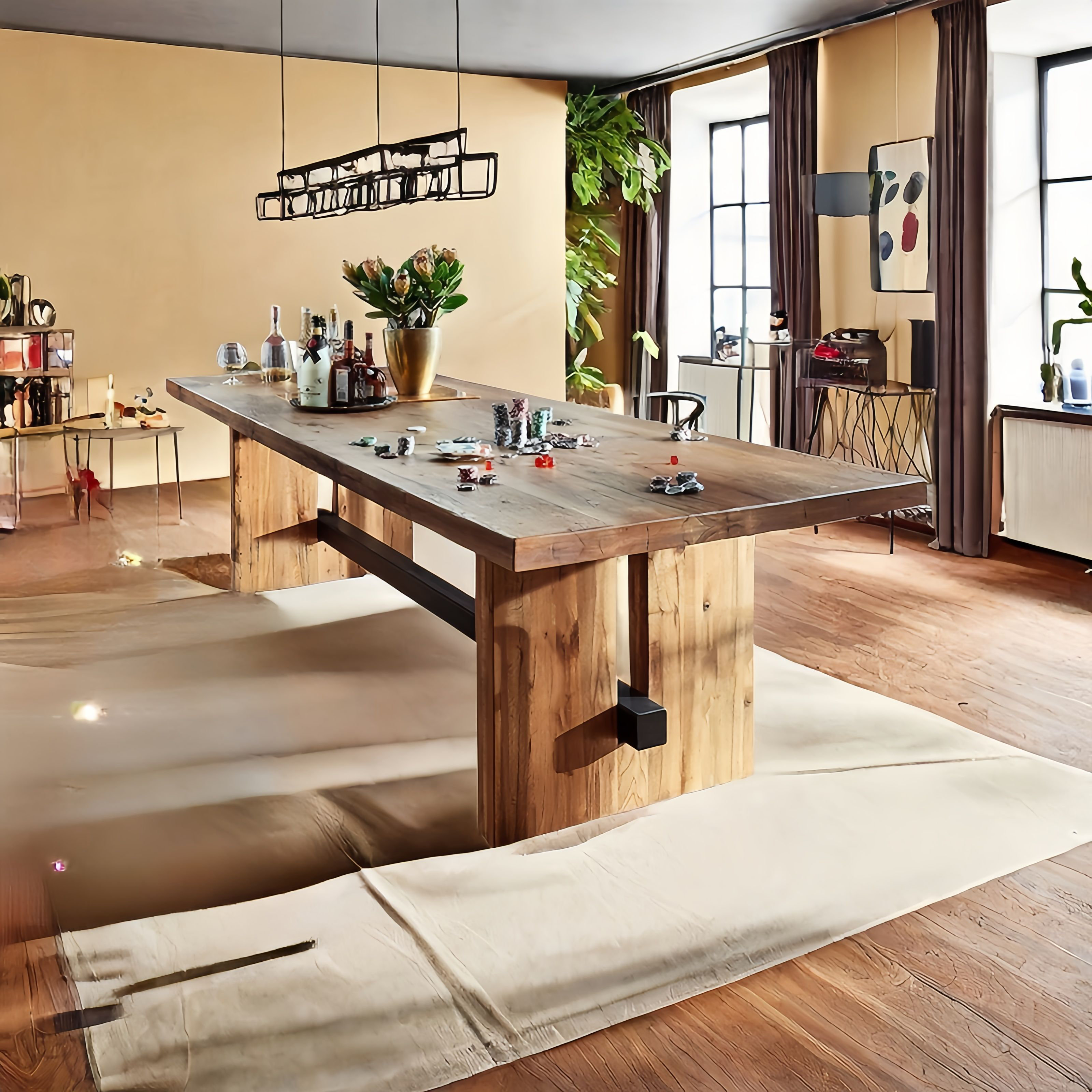 Loon Peak Kinslea Rectangular Solid Wood Dining Tables - Wayfair Canada