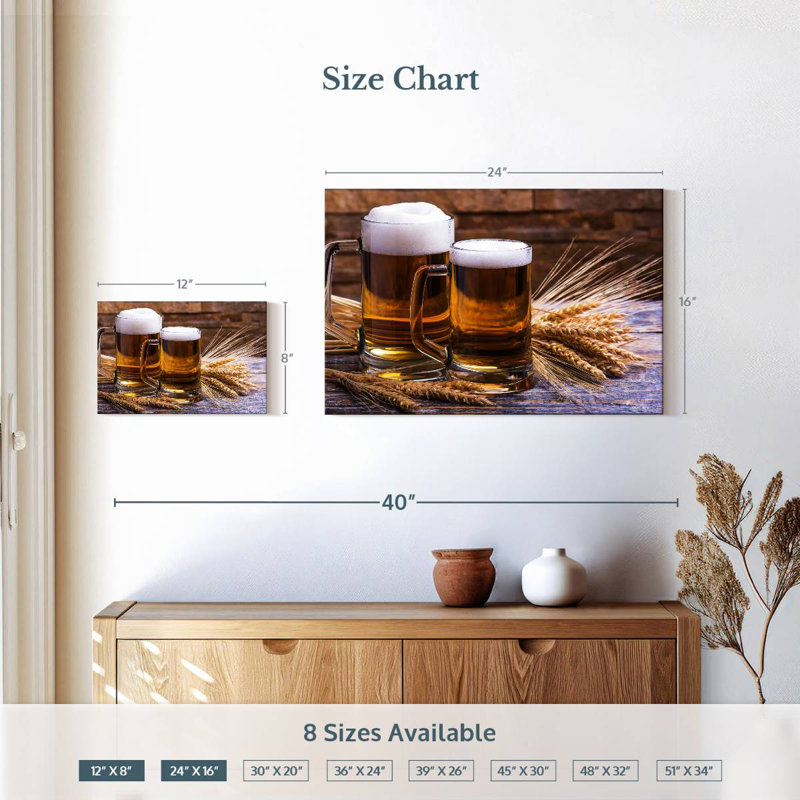 Yarlin Craft Beer, 16" H x 24" W
