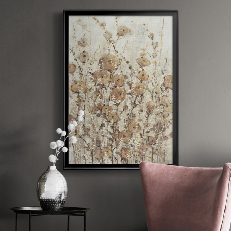 Toile encadrée de qualité supérieure Garden Edge II - prête à être accrochée, Noir, H 30,5 po x l 22,5 po x P 1 po