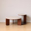 Table basse surélevée Table basse 100% bois de chêne massif avec plateau et plateau de table basse Largeur 100 x profondeur 60 x hauteur 45 cm Bureau d'étude Facile à assembler