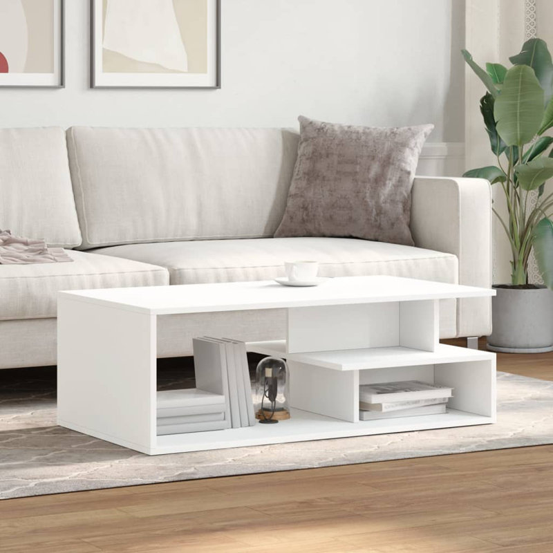 Argirdas Coffee Table with Storage, White