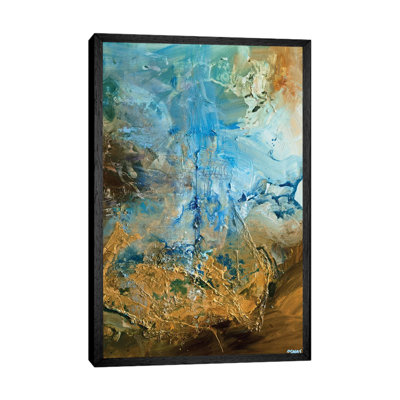 The Golden Planet by Osnat Tzadok - Painting on Canvas