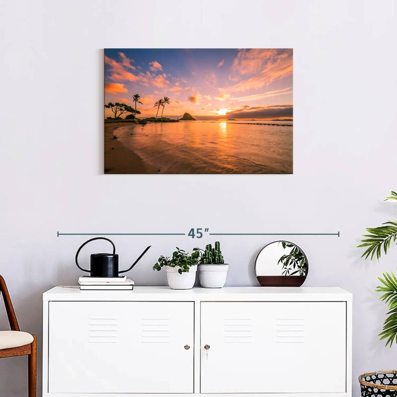 Coucher de soleil tropical Gillard Hawaii, H 20 po x l 30 po