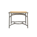 Harper All-Weather Aluminum & Poly-Resin 42-inch Square Balcony Table w/ Umbrella Hole
