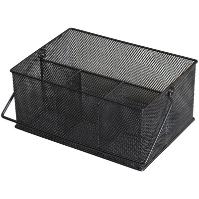 Panier à couverts en filet de métal