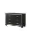 Élégante commode 6 tiroirs Glam 1pc