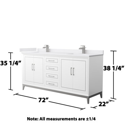 Ensemble de meuble-lavabo double 72 po Marlena