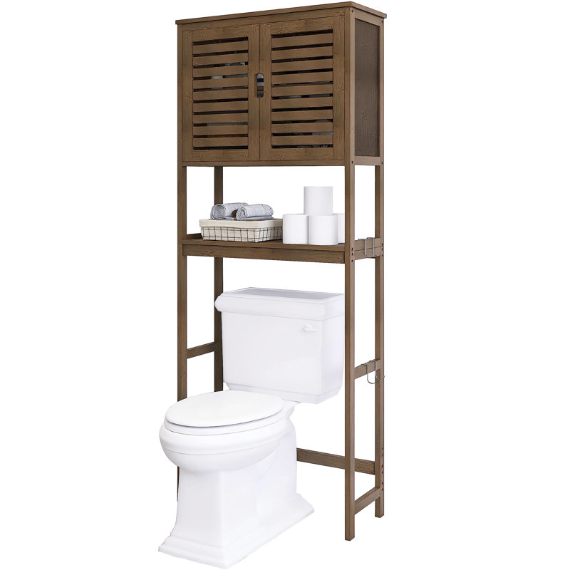 Hedia Freestanding Over The Toilet Storage, Walnut