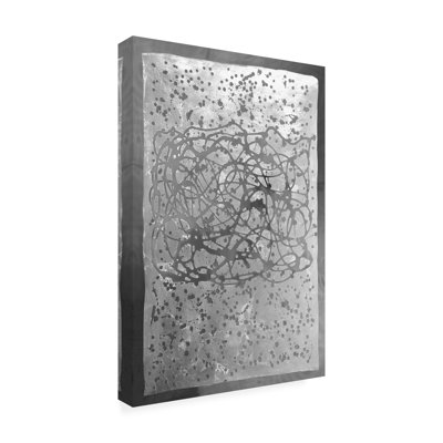 Vanna Lam  Graffiti In Silver  II Canvas Art