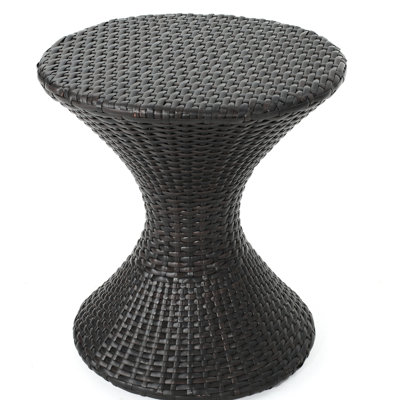Table d'extérieur de 16 pouces - Multi, structure en fer robuste, améliore l'espace de vie multi-côtés de 16 pouces, rehausse le charme du patio et de la cour arrière