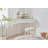 Corner Makeup Vanity Desk With Large Storage, LED Mirror & Stool, Brightness Adjustable