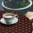 East Urban Home Fleur De Lis Fitted Round Tablecloth Diameter Burgundy Earth Yellow-1669483606