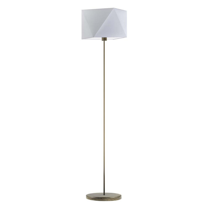 Ayanle 160cm Traditional Floor Lamp, Light Grey, Antique Gold